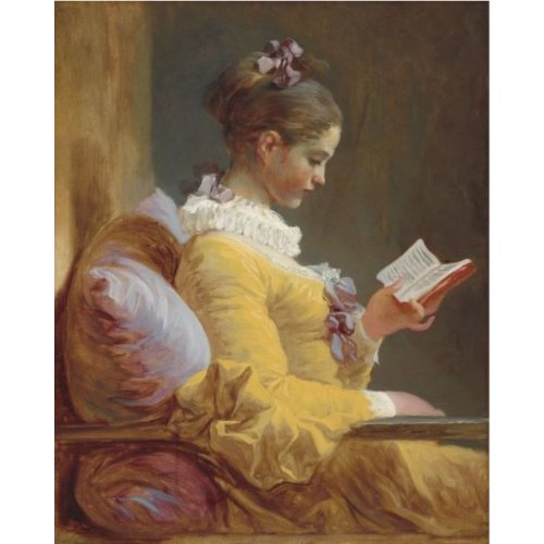 Mint by Michelle - Decoupage Paper - Young Girl Reading - Reversed - Rustic River Home