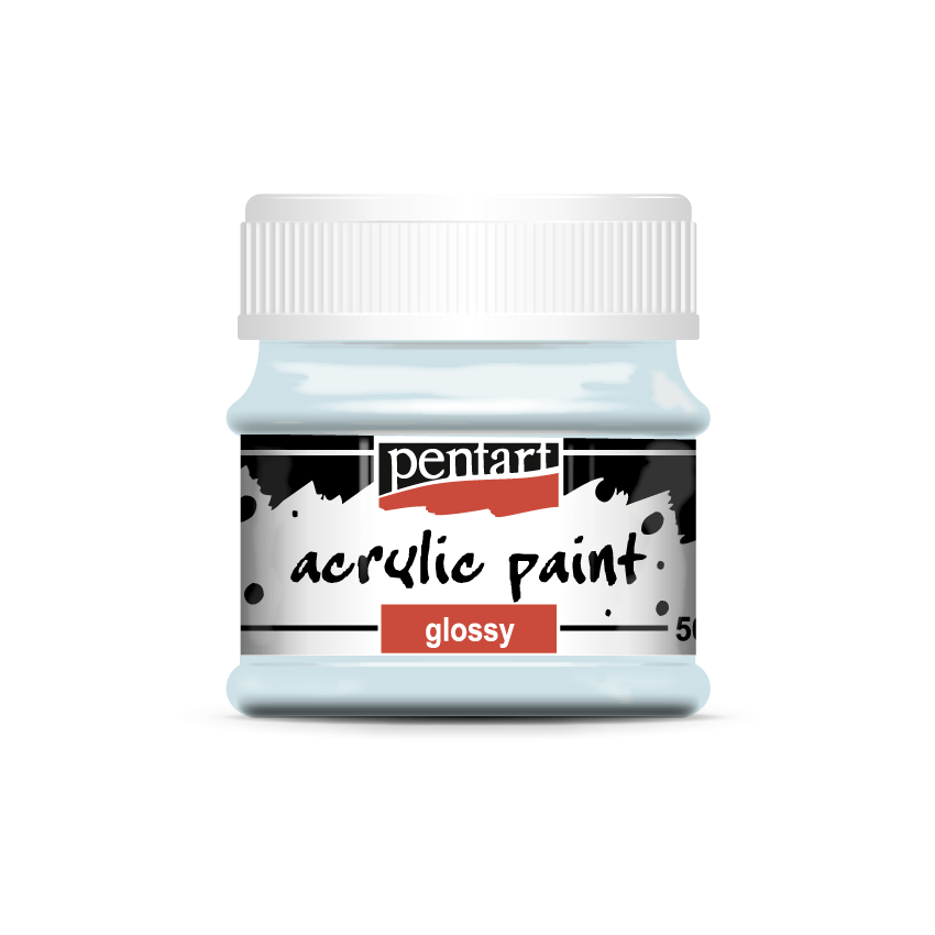 Pentart - Acrylic Paint - Glossy - Ice Blue - Rustic River Home