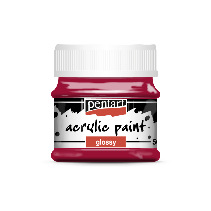 Pentart - Acrylic Paint - Glossy - Red Wine - Rustic River Home