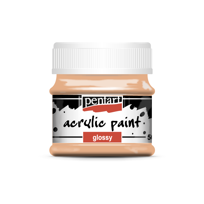 Pentart - Acrylic Paint - Glossy - Salmon - Rustic River Home