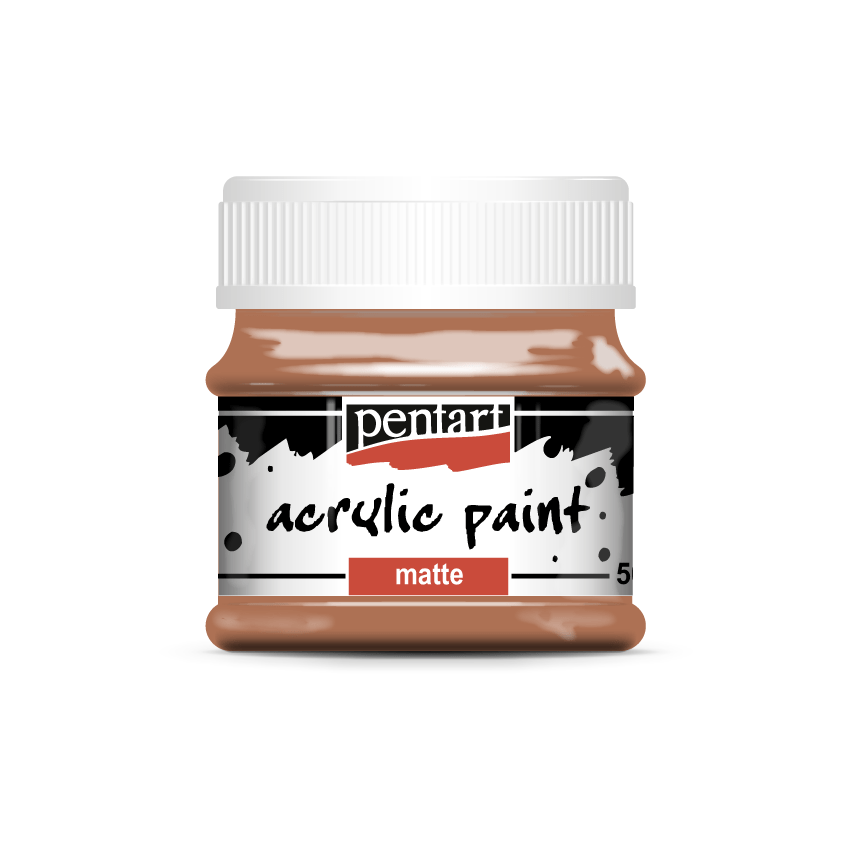 Pentart - Acrylic Paint - Matte - Red Brown Clay - Rustic River Home