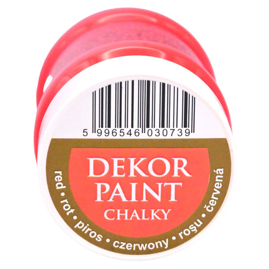 Pentart Dekor Chalk Paint - Red - 230ml - Rustic River Home