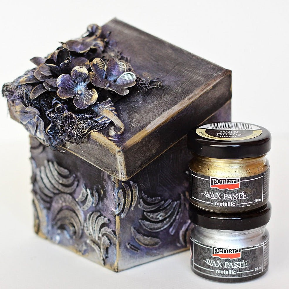 Pentart Wax Paste - Metallic - 20ml - Gold - Rustic River Home