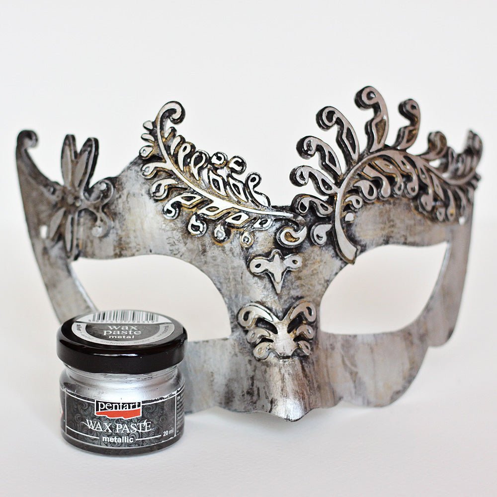 Pentart Wax Paste - Metallic - 20ml - Silver - Rustic River Home