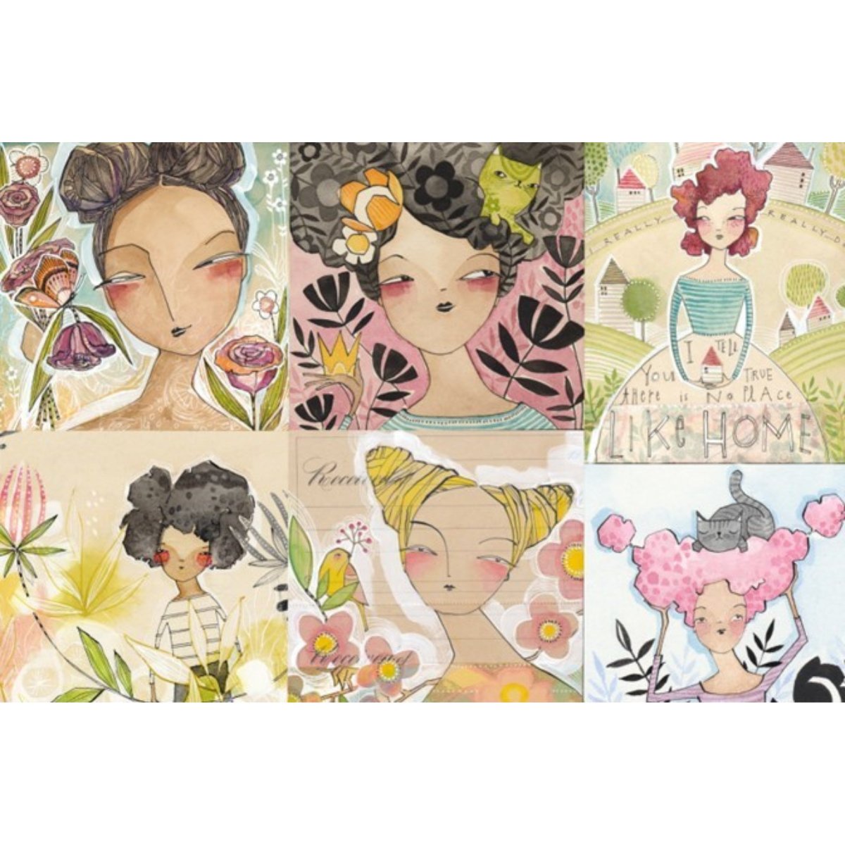 Roycycled Treasures - Coris Girls Decoupage Paper - 20x30in - Rustic River Home