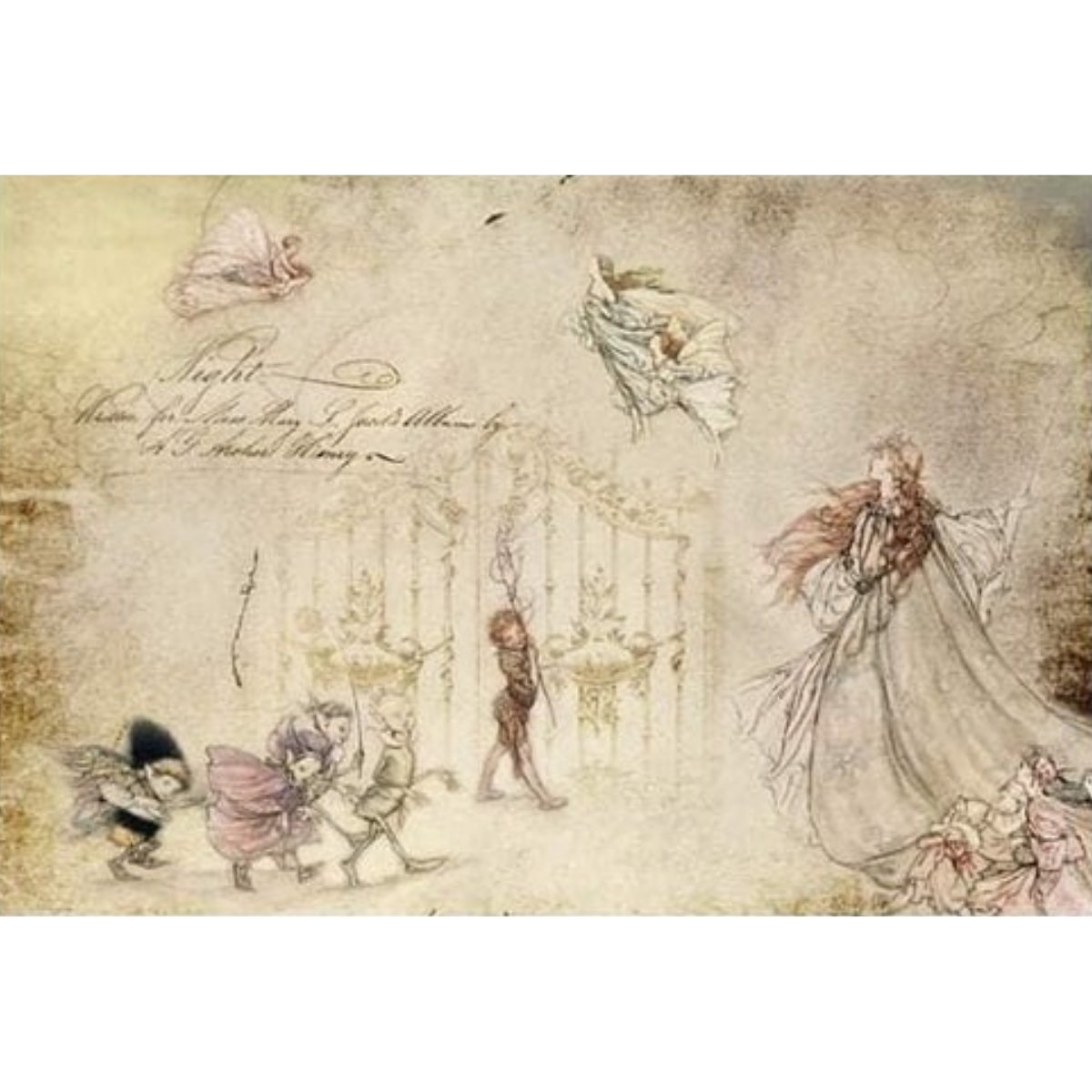 Roycycled Treasures - Fairies Decoupage Paper - 20 x 30 in - Rustic River Home