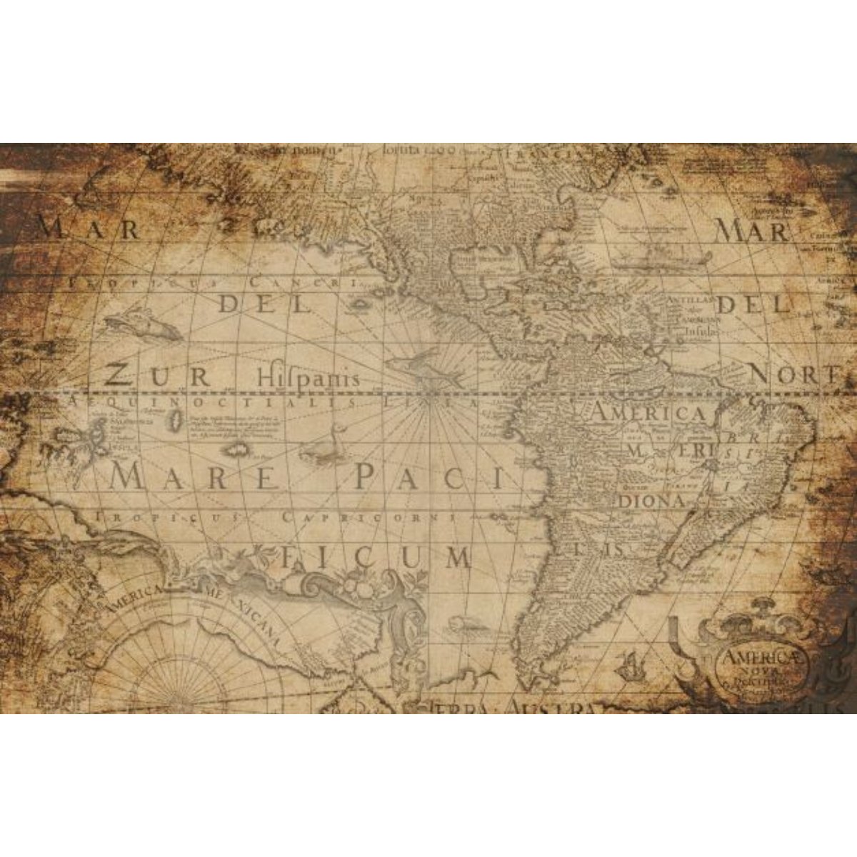 Roycycled Treasures - Map Decoupage Paper - 20x30in - Rustic River Home