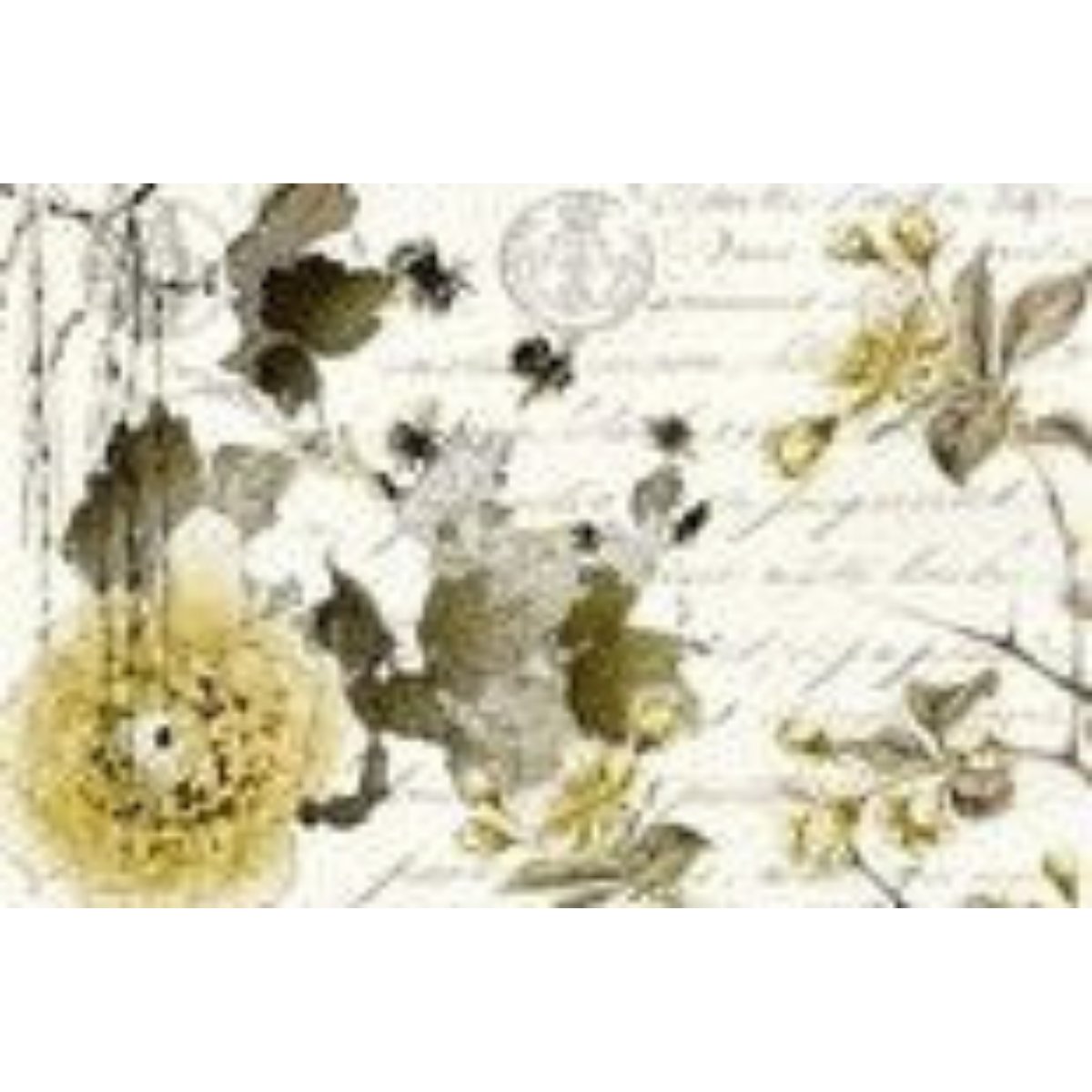 Roycycled Treasures - Sepia Blossom Decoupage Paper - 20x30in - Rustic River Home
