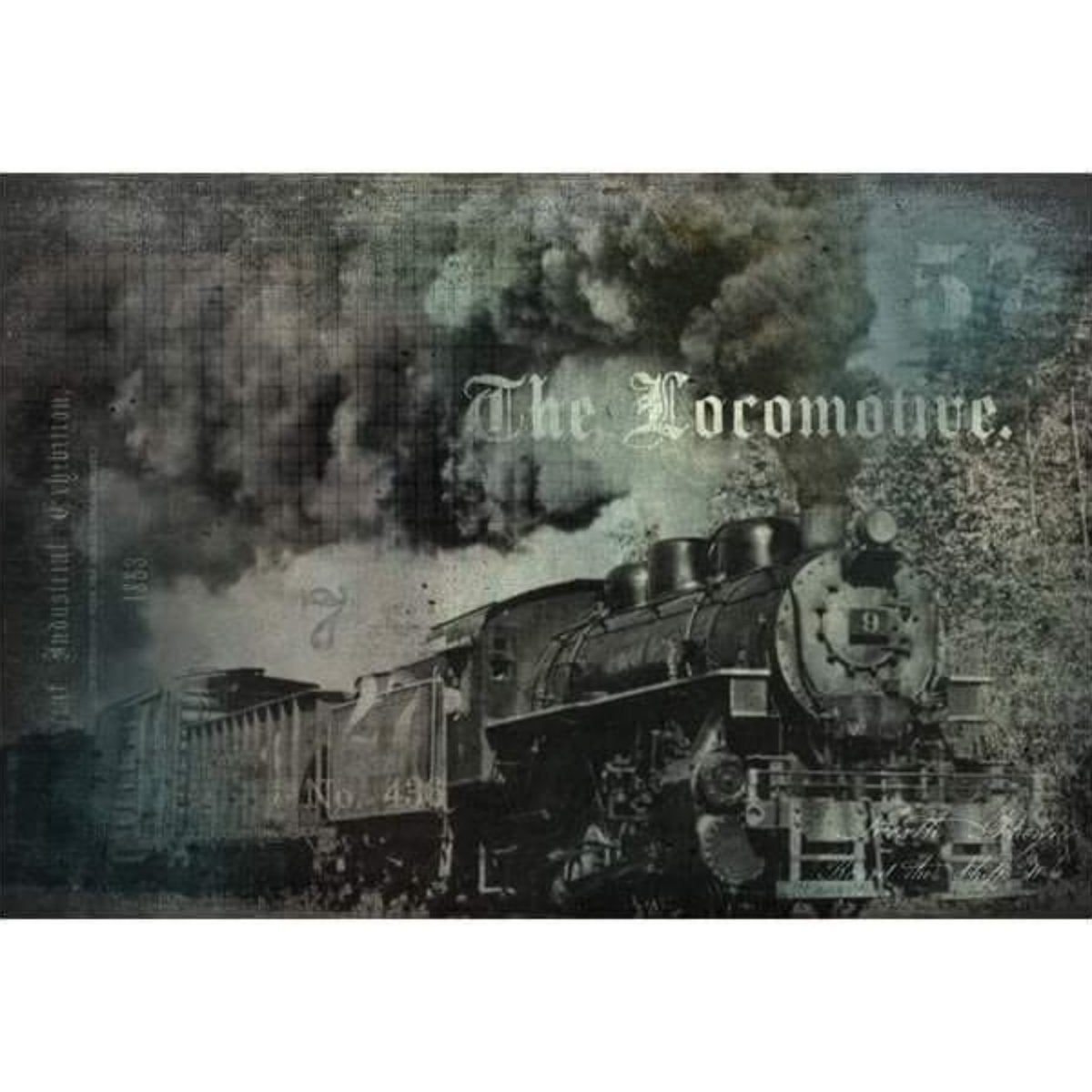 Roycycled Treasures - The Locomotive Decoupage Paper - 20 x 30 in - Rustic River Home