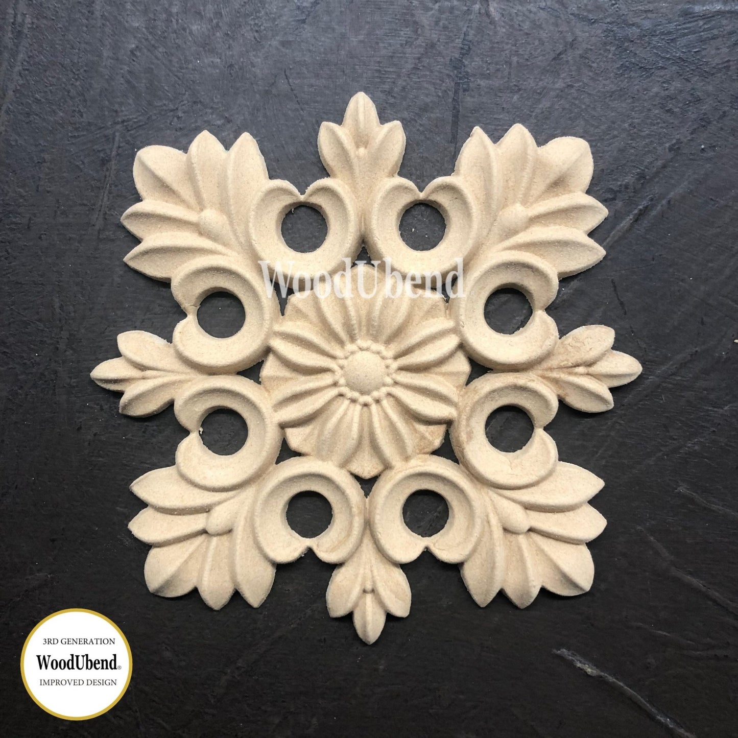 WoodUBend - Centrepiece WUB2130 - 11.5 x 11.5 cm - Rustic River Home