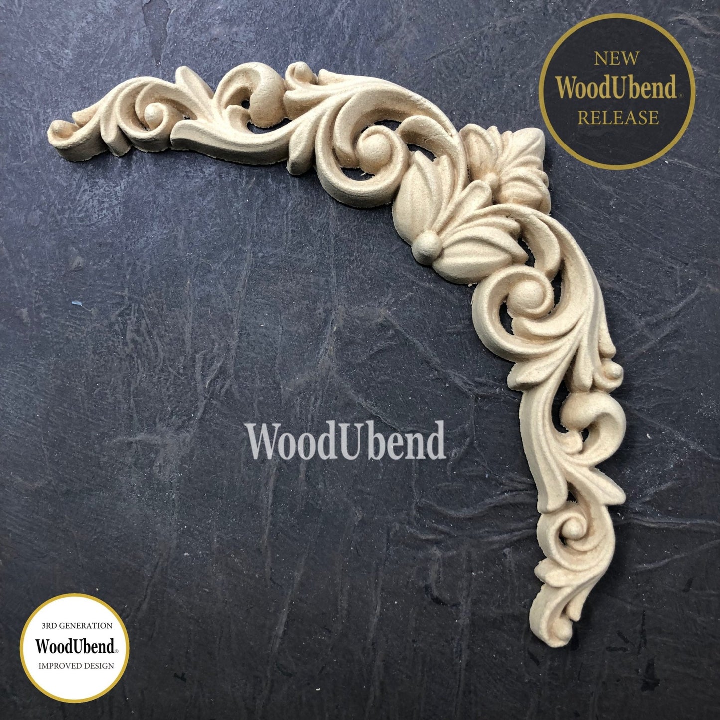 WoodUBend - Scroll Swag WUB6060 - 10 x 21 cm - Rustic River Home