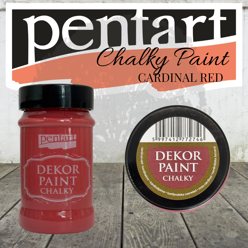 Pentart Dekor Chalk Paint - Cardinal-Red - 100ml