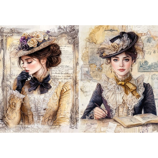 LaBlanche - A4 Decoupage Paper - Louise 4