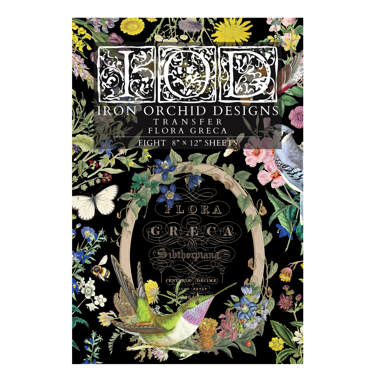 Iron Orchid Designs - Flora Greca Decor Transfer Pad