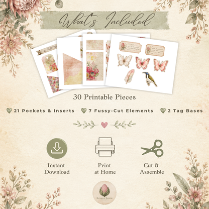Blush & Banksia Loaded Tag Kit