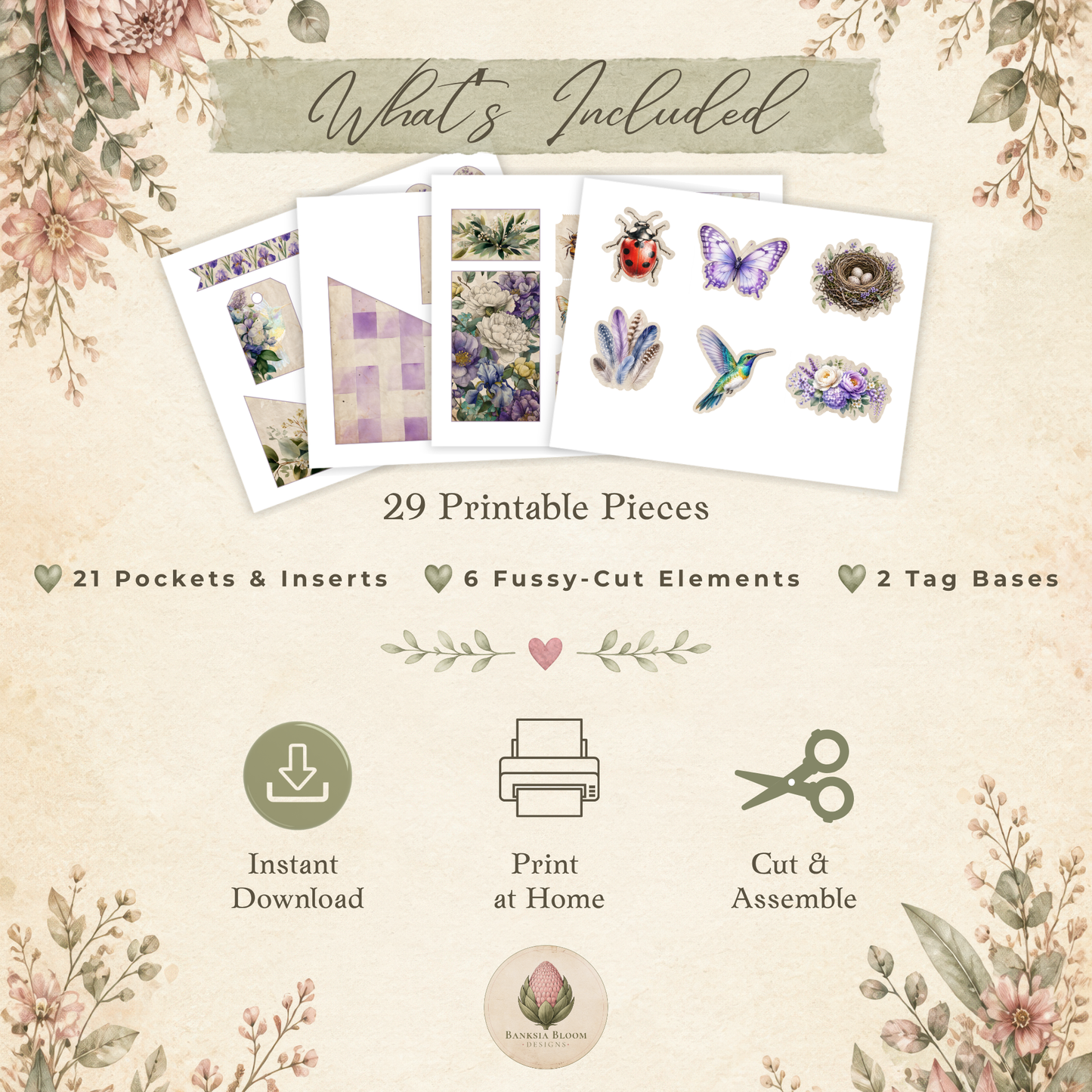 Hummingbird Garden Loaded Tag Kit