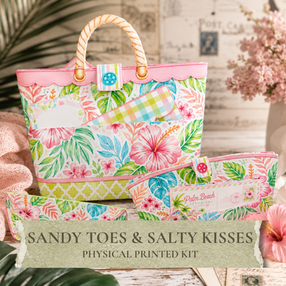 Sandy Toes & Salty Kisses Printed Folio Kit