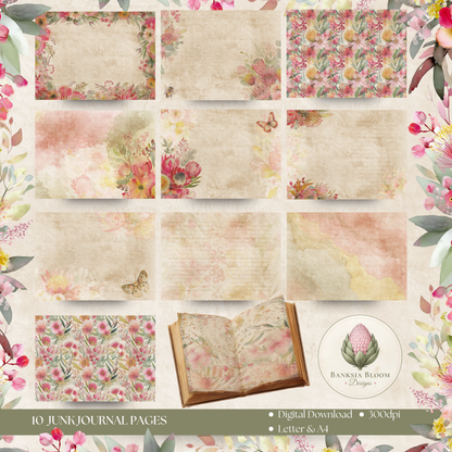 BBD - Printable Journal Pages - Blush & Banksia