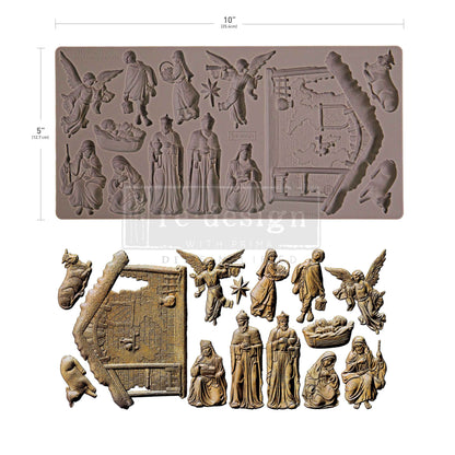 Redesign with Prima - Decor Mould - Holy Night Nativity