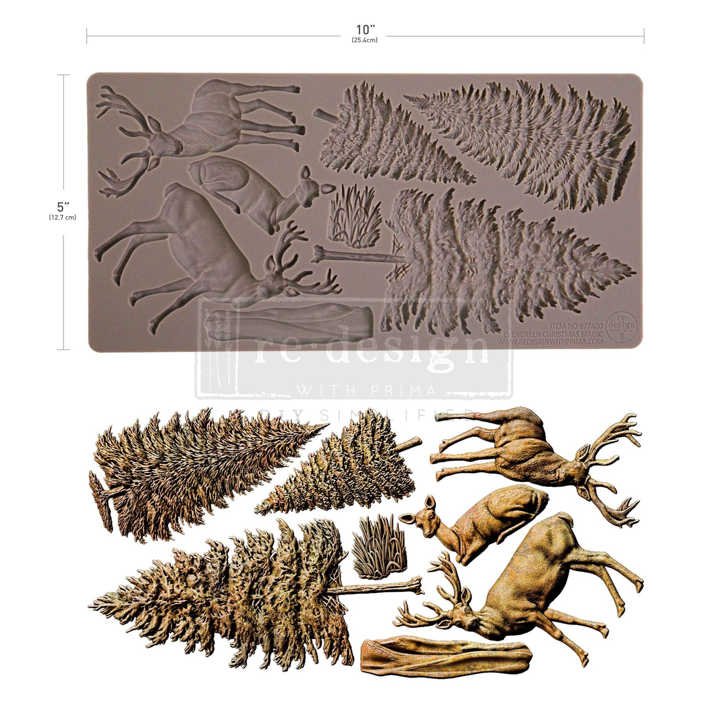 Redesign with Prima - Decor Mould - Evergreen Christmas Magic