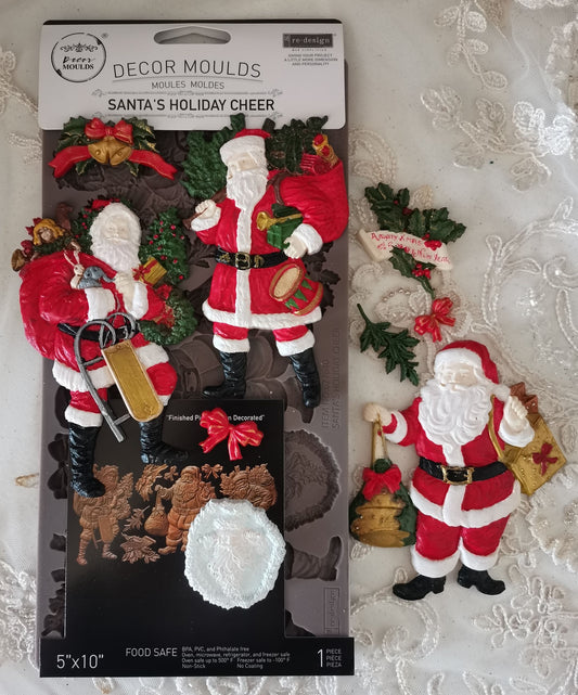 Redesign with Prima - Decor Mould - Santa's Holiday Cheer
