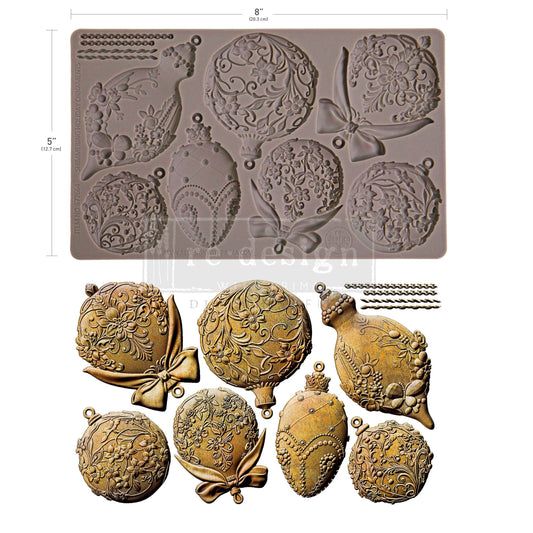 Redesign with Prima - Decor Mould - Shimmering Holiday Ornaments