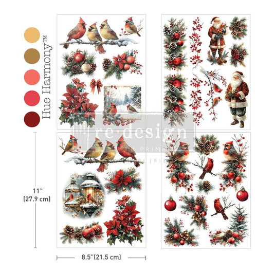Redesign Decor Transfer - Middy - Feathered Noel