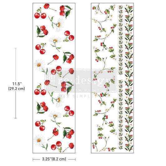 Redesign Decor Transfer - Luxe - Daisy Cherry Delight