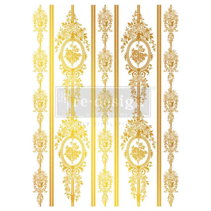 Redesign Decor Transfer - Gold Foil Kacha - Chateau Filigree