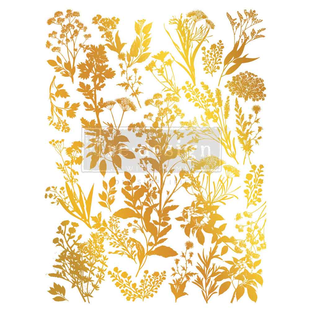 Redesign Decor Transfer - Gold Foil Kacha - Luxe Foliage