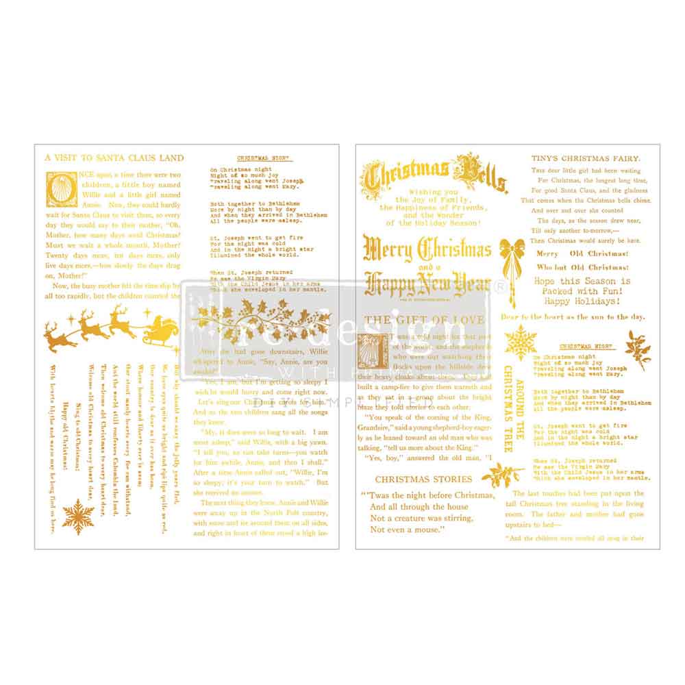 Redesign Decor Transfer - Middy Foil Transfers® Kacha - Golden Tidings