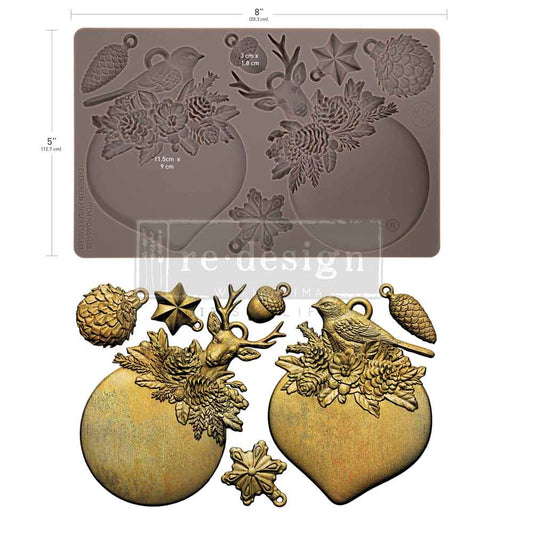 Redesign with Prima - Decor Moulds® - Evergreen Antler Emblem
