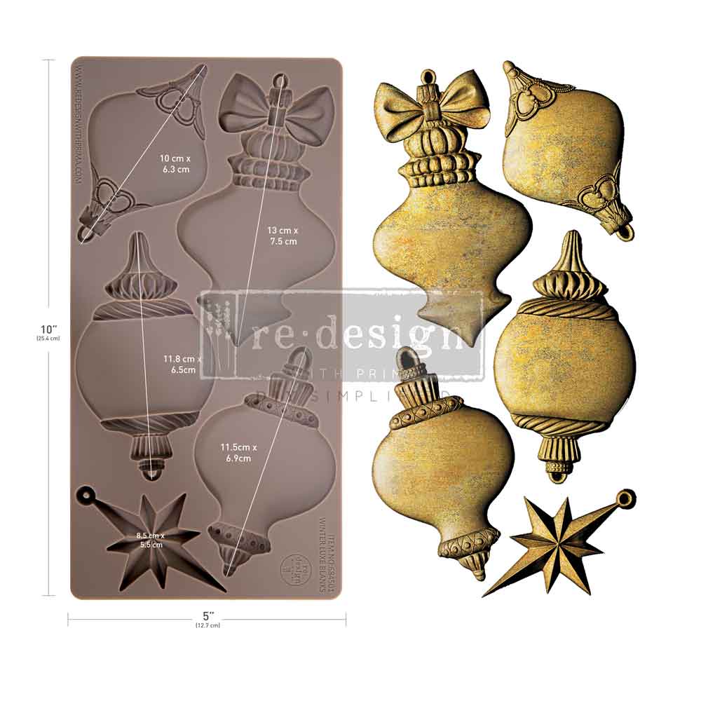Redesign with Prima - Decor Moulds® - Winter Luxe Blanks
