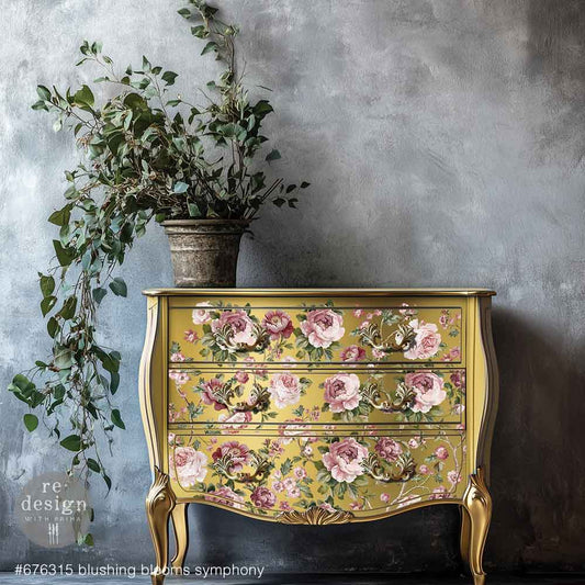 Redesign Decor Transfer - 24"x35" - Kacha - Blushing Blooms Symphony