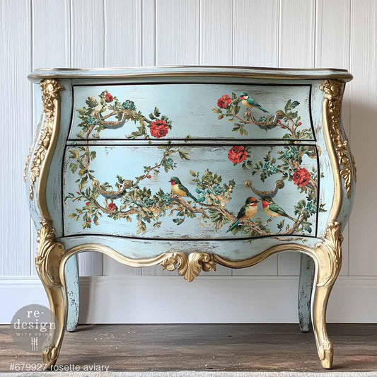 Redesign Decor Transfer - Large - Rosette Aviary