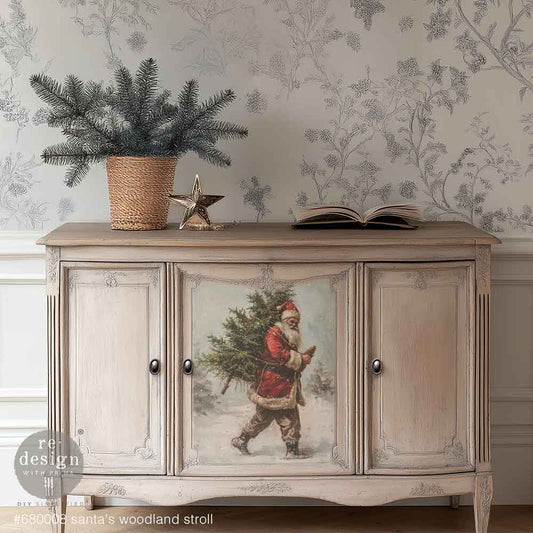 Redesign Decoupage Fiber (A3) - Santa's Woodland Stroll