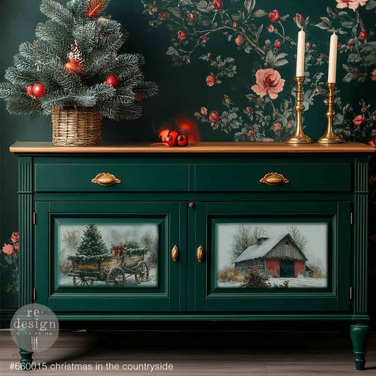 Redesign Decoupage Fiber (A3) - Christmas in the Countryside