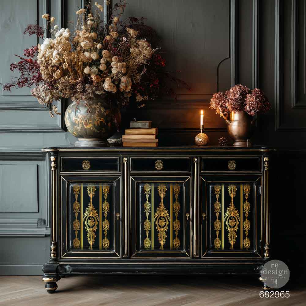 Redesign Decor Transfer - Gold Foil Kacha - Chateau Filigree