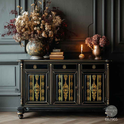 Redesign Decor Transfer - Gold Foil Kacha - Chateau Filigree
