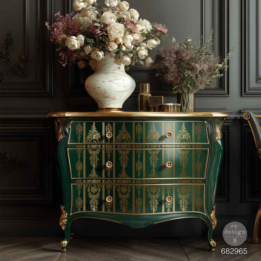 Redesign Decor Transfer - Gold Foil Kacha - Chateau Filigree