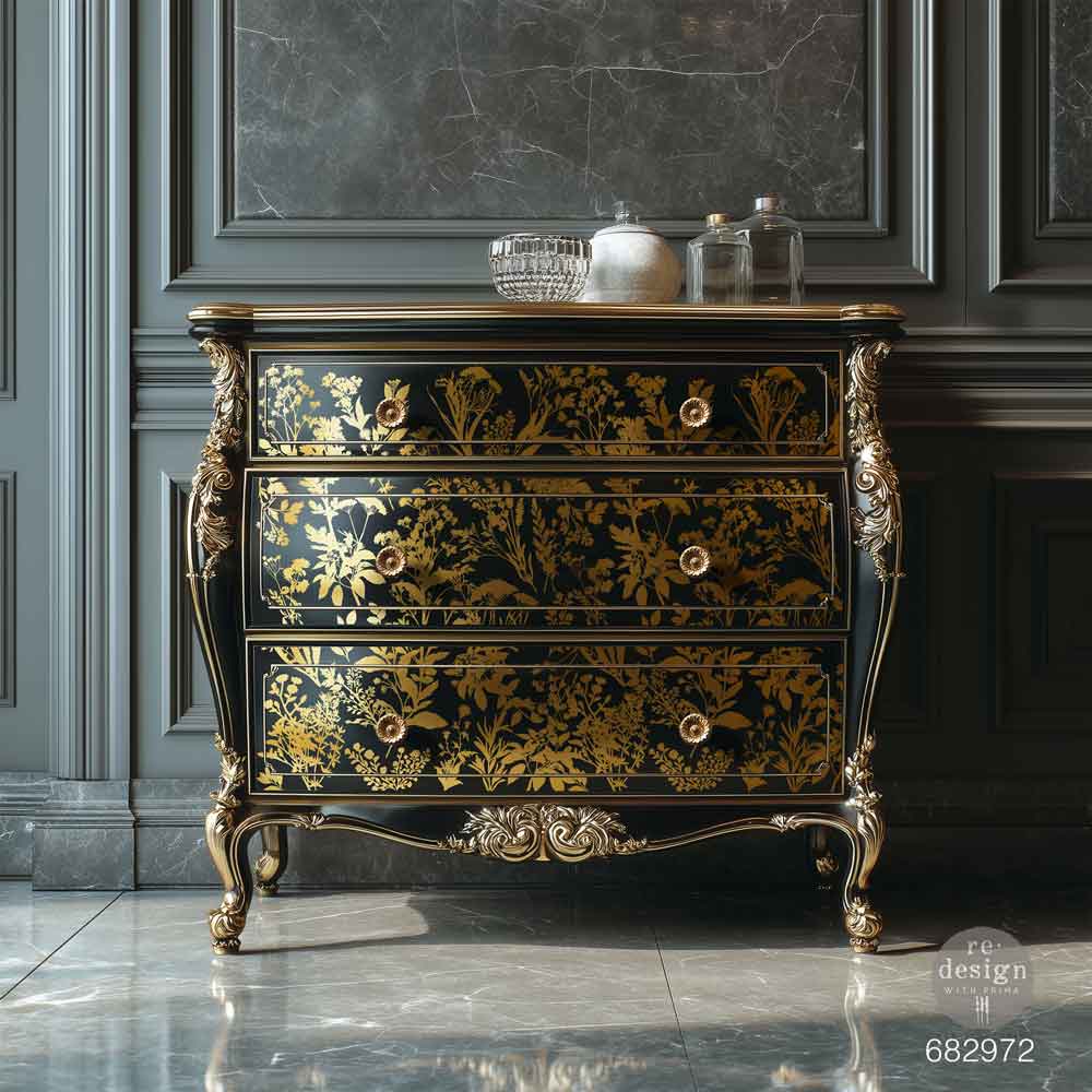 Redesign Decor Transfer - Gold Foil Kacha - Luxe Foliage