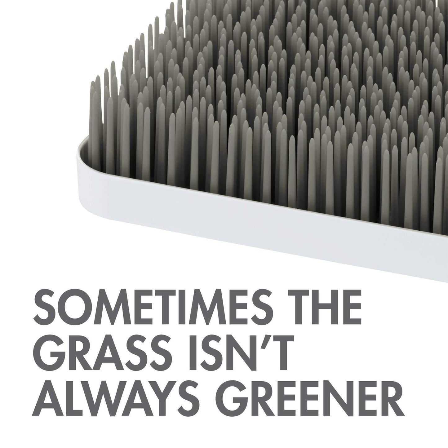 Boon Grass Countertop Drying Rack - Stormy Gray Set 1
