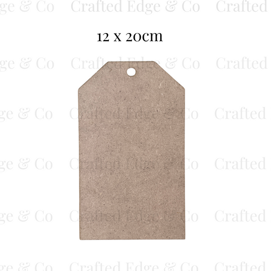 Blank - Classic Tag - X-Large - (12 x 20 cm)