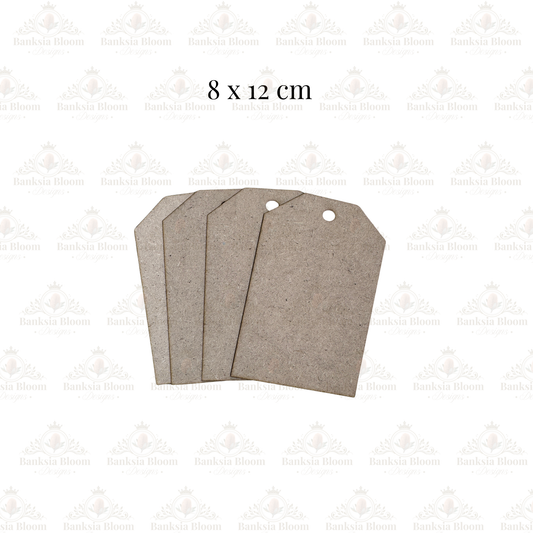 Blank - Classic Tag - Medium - Set of 4 (8 cm x 12 cm)