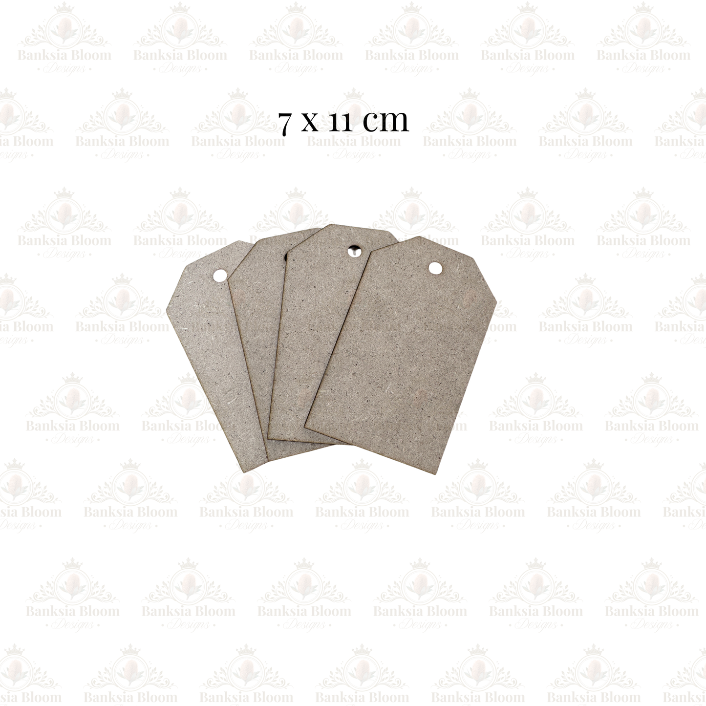 Blank - Classic Tag - Small - Set of 4 (7 x 11 cm)