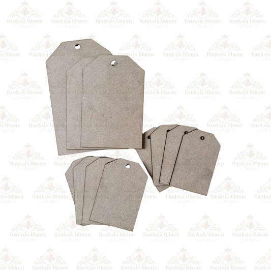 Blank - Classic Tag - Set of 11 - Various Sizes
