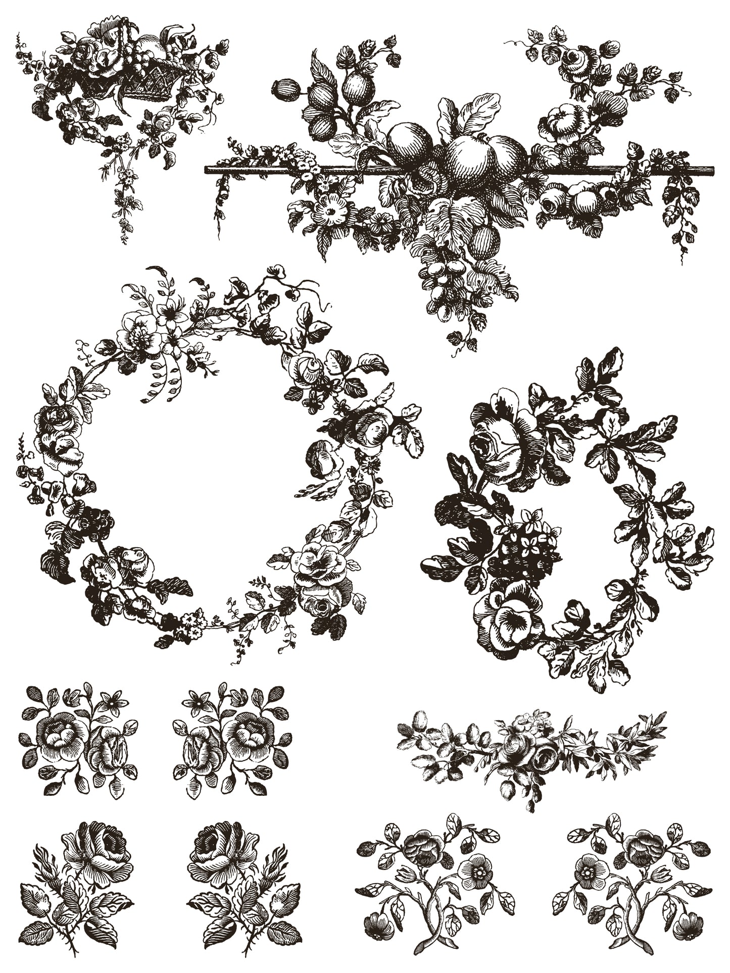 Iron Orchid Designs - Delft Traditions Noir Paint Inlay