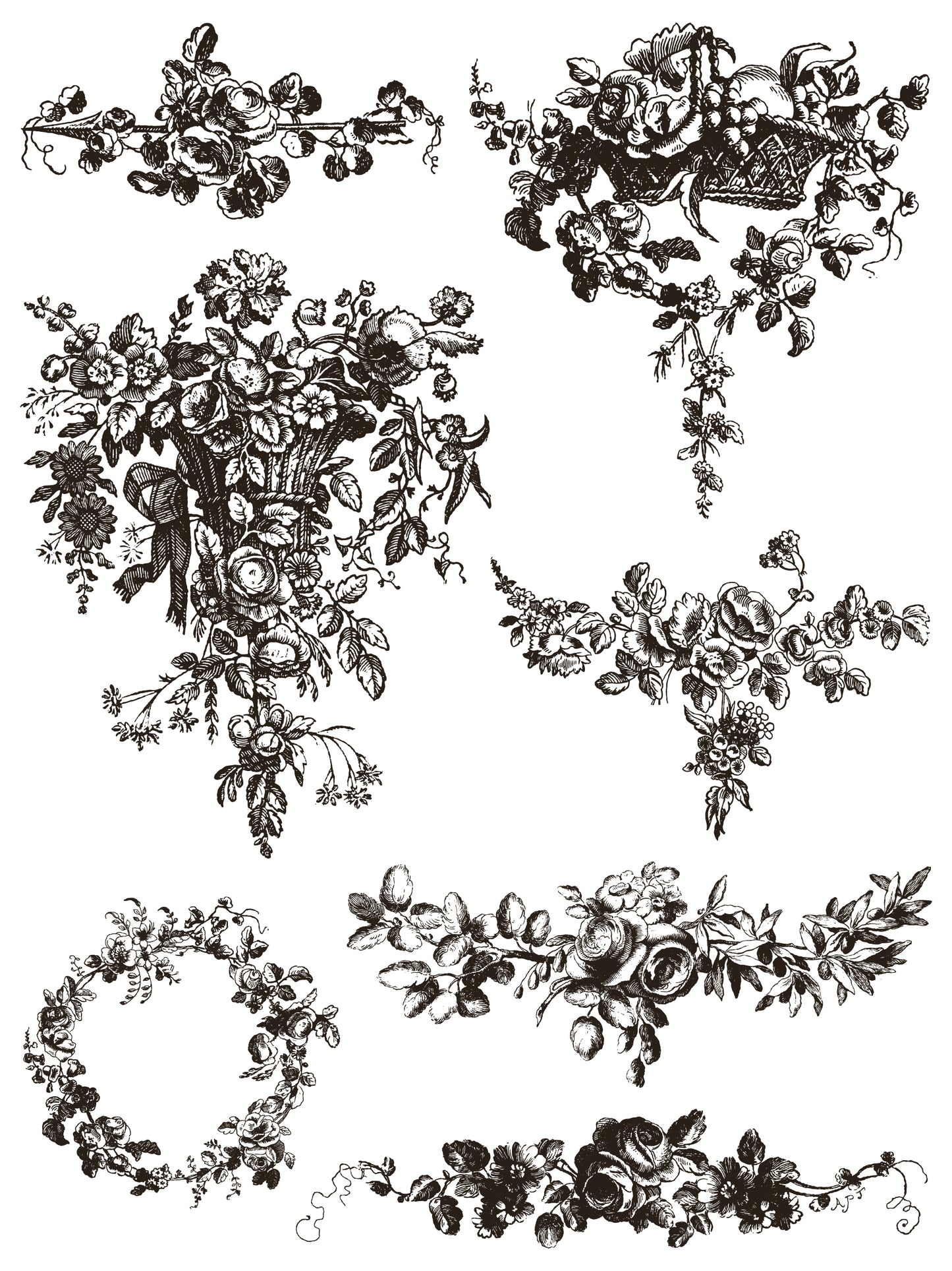 Iron Orchid Designs - Delft Traditions Noir Paint Inlay