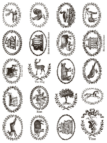 Iron Orchid Designs - Delft Traditions Noir Paint Inlay