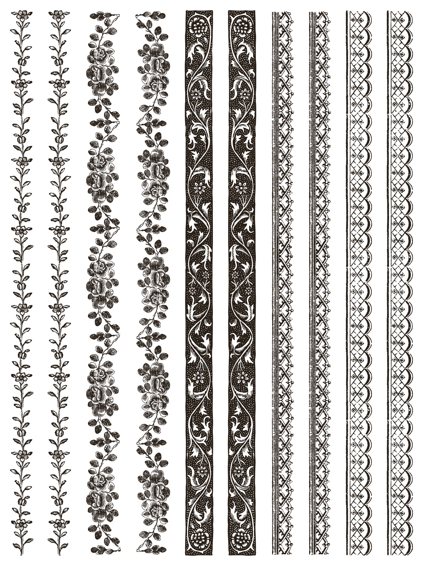 Iron Orchid Designs - Delft Traditions Noir Paint Inlay